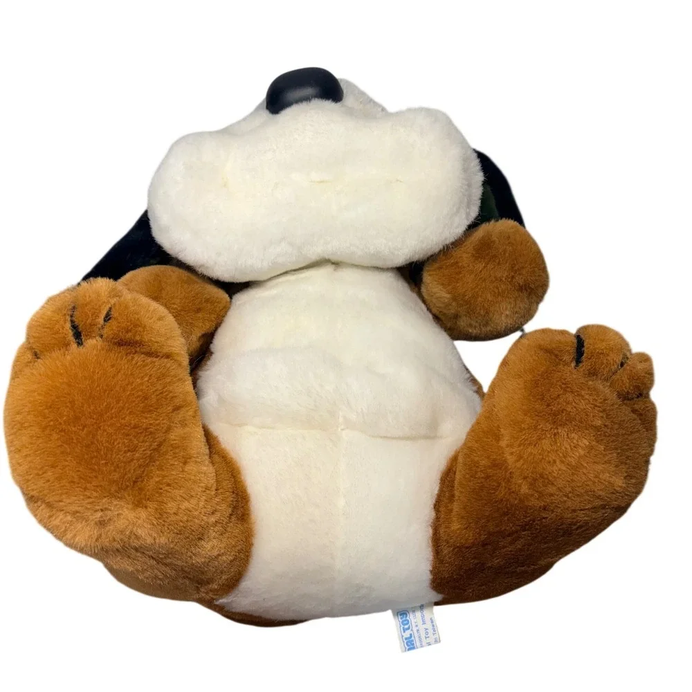 Vintage 1984 Animal‎ Toy Imports Basset Hound Plush Sad Sam Dog Brown White 12in